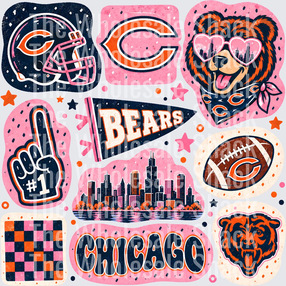 Colorful Bears  DTF Transfers