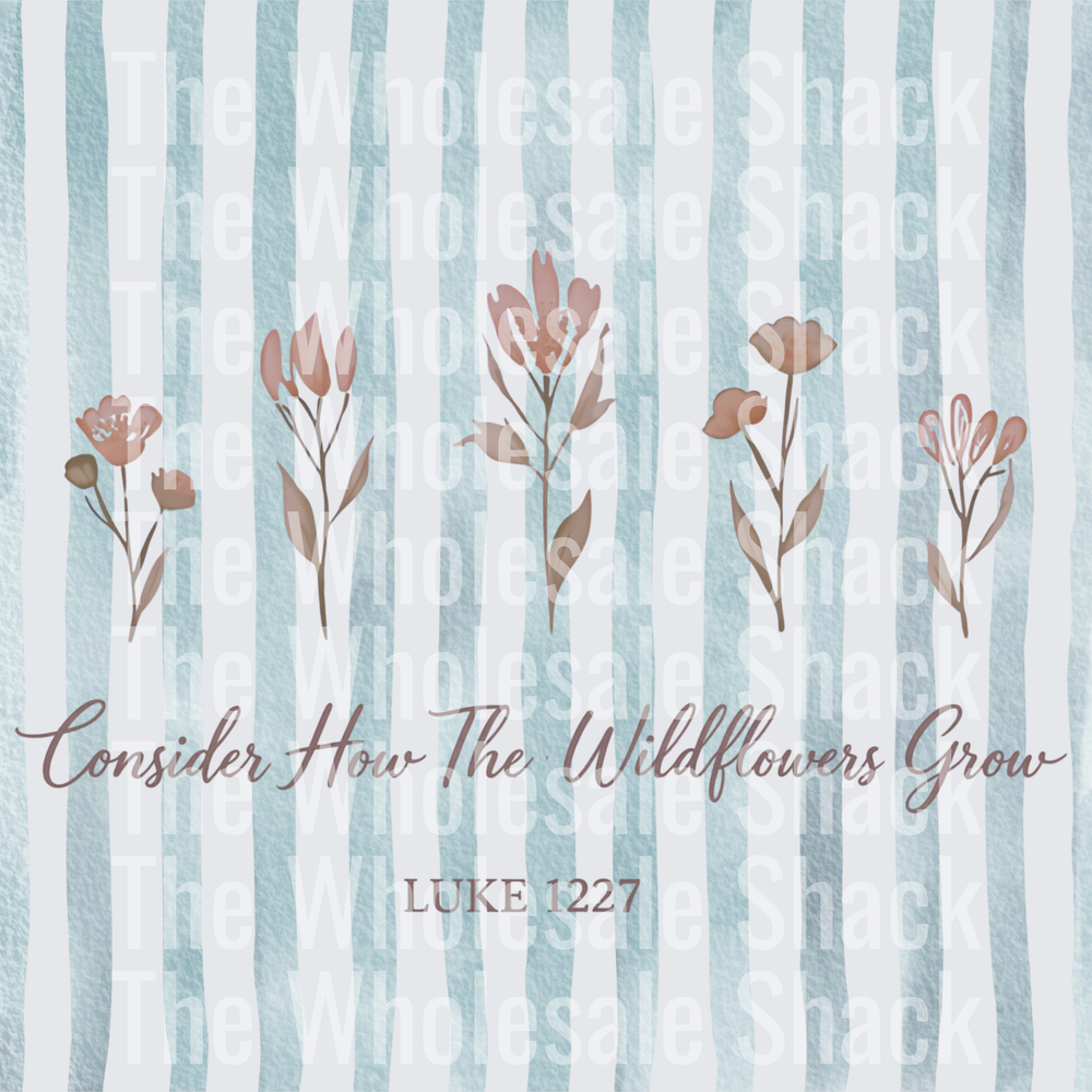 Consider How the Wildflowers Grown