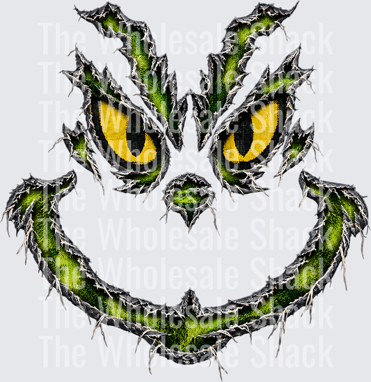 Grin Face Christmas DTF Transfers