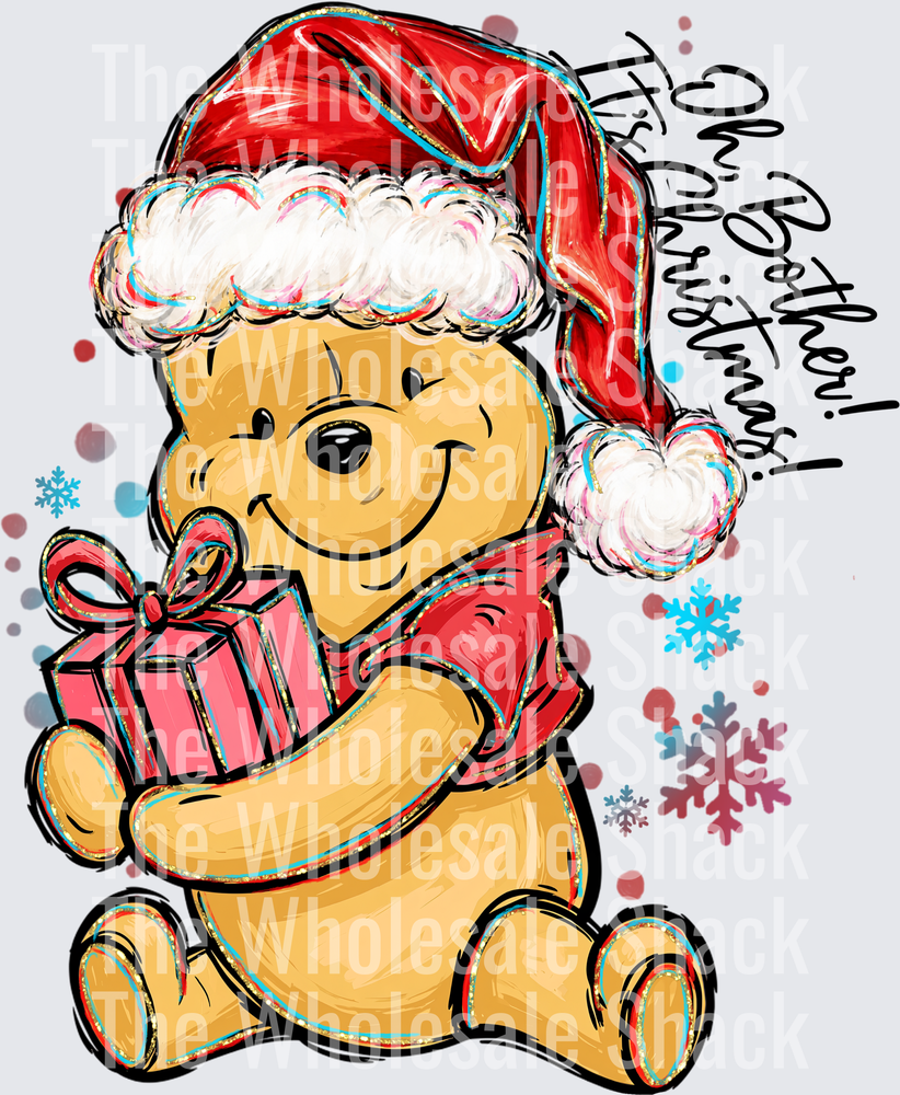 OH BOTHER ITS CHRISTMAS WINNIE THE POOH DTF Transfers