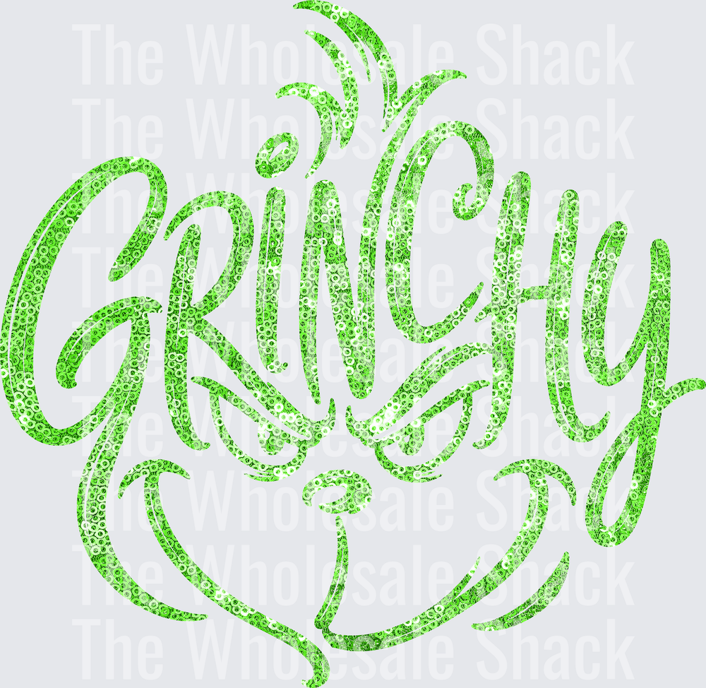Grinchy sequin