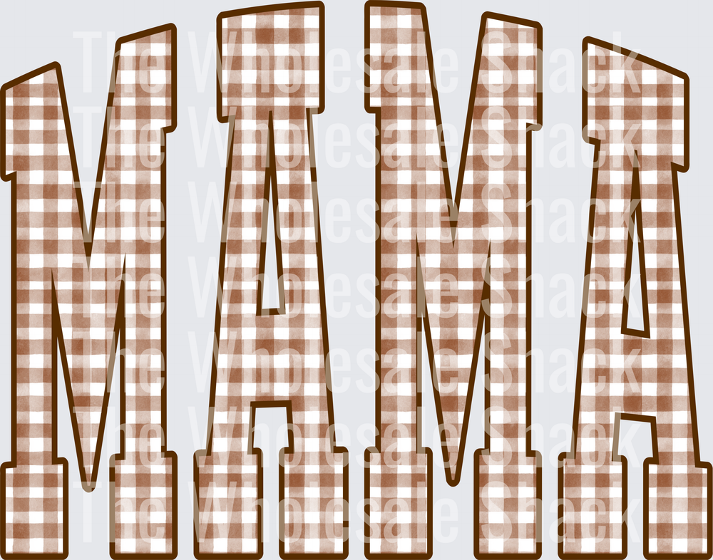 MAMA FALL CHECKERED
