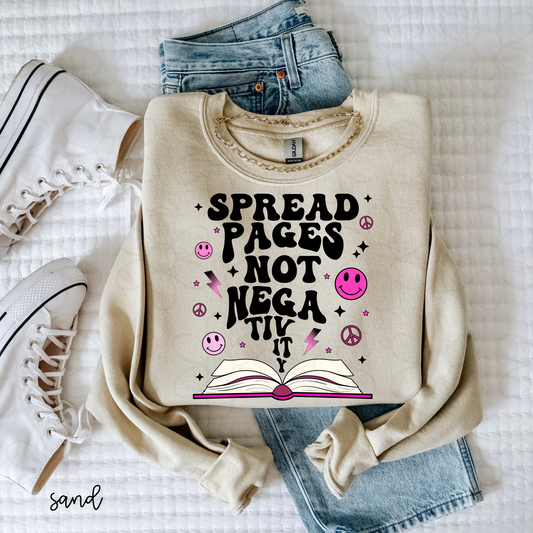 Spread Pages Not Negativity DTF Transfer