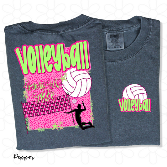 Leopard Volleyball Kids Completed Tee
