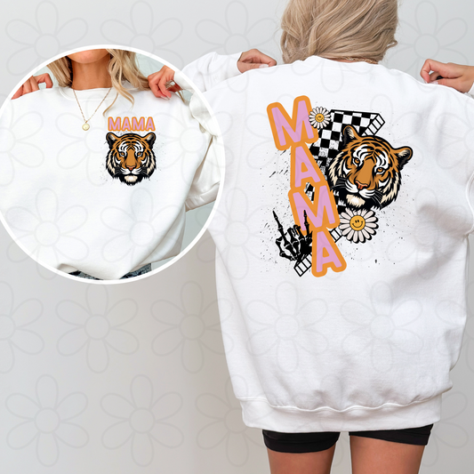 Tiger Lightening Bolt Mama DTF Transfer